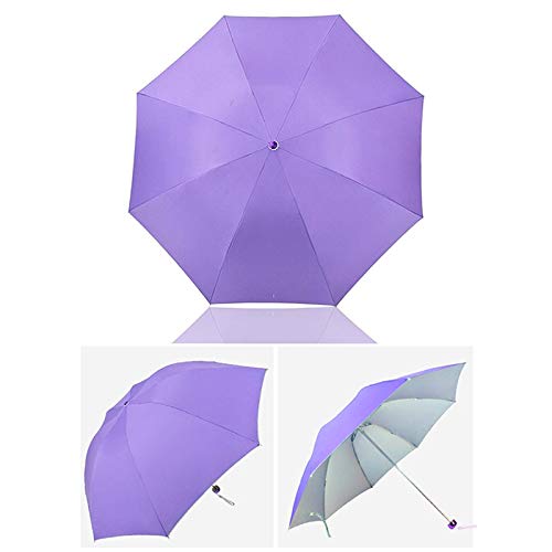 WANGJIA Paraguas De Sol para Las Mujeres Plegable Anti-UV Parasol Corporación A Prueba De Viento Viaje Niño Niña Niño Portátil Hombre Paraguas Mujer