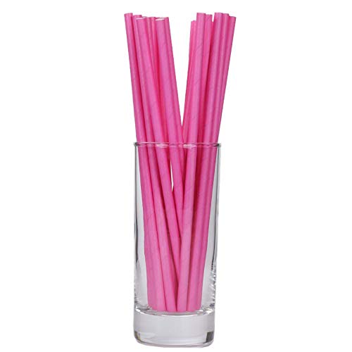 WANGJIAHAO Pajitas De Papel De Color Sólido 100 Piezas Pajitas De Beber Coloridas para Fiestas Suministros para Bodas