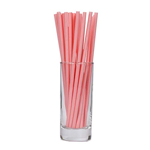 WANGJIAHAO Pajitas De Papel De Color Sólido 100 Piezas × Pajitas De Bebida Coloridas Suministros De Boda para Fiestas