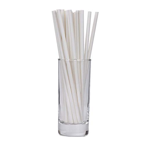 WANGJIAHAO Pajitas De Papel De Color Sólido 100 Piezas × Pajitas De Bebida Coloridas Suministros De Boda para Fiestas