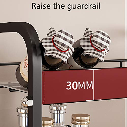 WANGZI Especiero De Cocina, Multifuncional 3-Tier Estante Organizador Acero Inoxidable Vertical Estante De Almacenamiento para Encimera De Cocina,35cm
