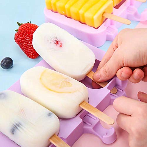 WANLIU La Barra de Helado de decoración Creativa Molde de Silicona postres en casa Hermosa de la Historieta de Paleta de Bricolaje Producto Stick Pack Inicio,3 Peppa Pig