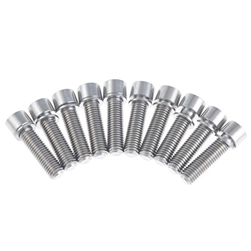 Wanyifa Titanium - Perno con arandela (7 x 25 mm)