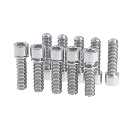 Wanyifa Titanium - Perno con arandela (7 x 25 mm)