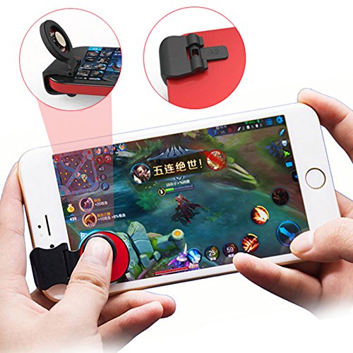 WARMTOWER - Controlador de Juego para Smartphone, Botones de Disparo y de Objetivo sensibles, Mando de Juego para teléfono móvil para Las Reglas PUBG de los Cuchillos de Supervivencia