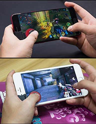 WARMTOWER - Controlador de Juego para Smartphone, Botones de Disparo y de Objetivo sensibles, Mando de Juego para teléfono móvil para Las Reglas PUBG de los Cuchillos de Supervivencia