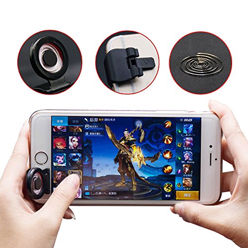 WARMTOWER - Controlador de Juego para Smartphone, Botones de Disparo y de Objetivo sensibles, Mando de Juego para teléfono móvil para Las Reglas PUBG de los Cuchillos de Supervivencia