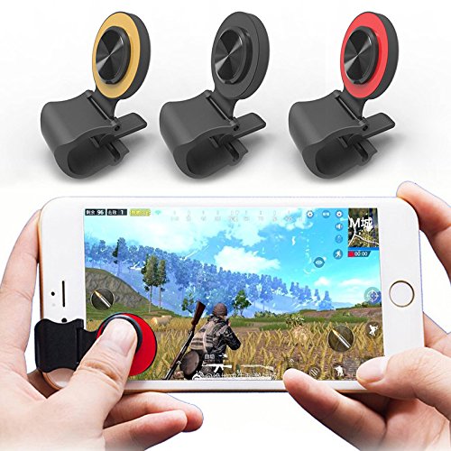 WARMTOWER - Controlador de Juego para Smartphone, Botones de Disparo y de Objetivo sensibles, Mando de Juego para teléfono móvil para Las Reglas PUBG de los Cuchillos de Supervivencia