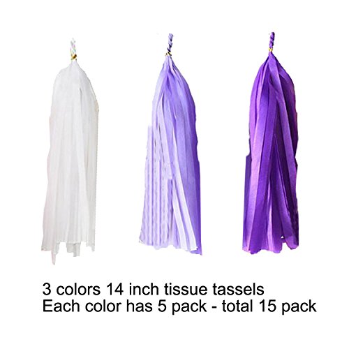 Wartoon 33 Pcs Papel Pom Poms Flores Tissue Globo Tassel Garland Polka Dot Kit de Guirnalda de Papel para las Decoraciones del Banquete de Boda de Cumpleaños - Negro y Dorado
