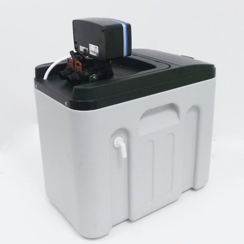 Water2buy Mezzo AS300 - Descalcificador de Agua, Temporizador Compacto, Sistema Automático Ultrasilencioso, Blanco