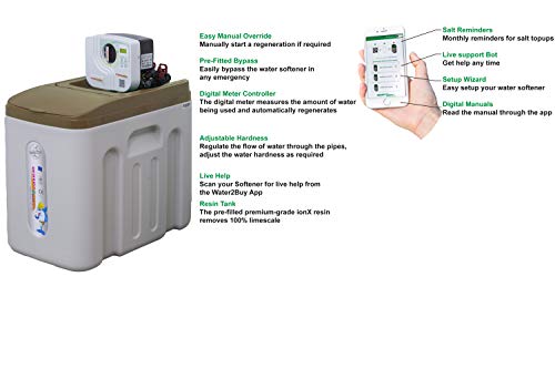 Water2Buy W2B500 descalcificador | descalcificador de agua domestico para 1-7 personas