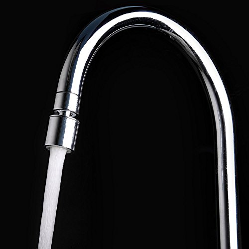 Waternymph grifo hembra (M22 x 1") Aireador y regulador antisalpicaduras para grifos de cocina o baño con adaptador de metal - cromo pulido M22
