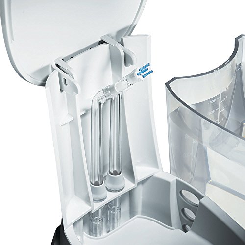 Waterpik WP-660EU Aquarius - Irrigador dental, 100-240V, depósito de agua de 650 ml, Blanco