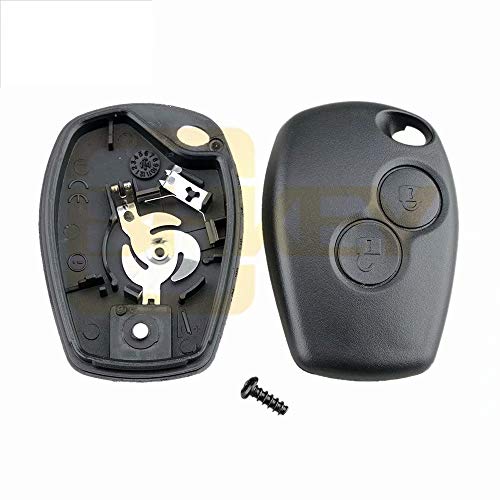 Waymeduo Carcasa de Llave Remota para RENAULT Megan Modus Clio Caso de 2 Botones Reemplazo