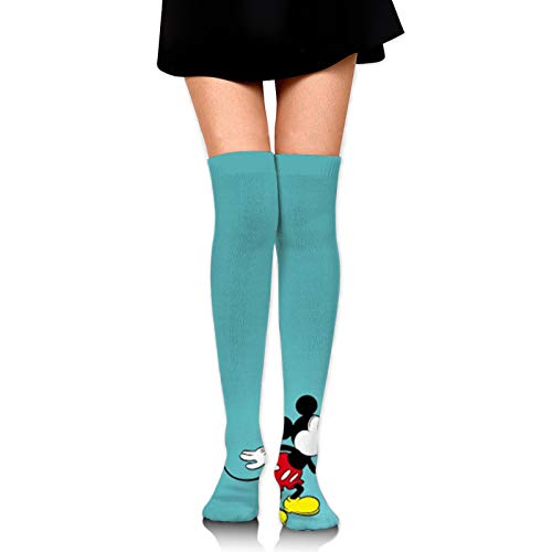 Wdoci Calcetines Hasta El Muslo Para Mujer Calcetines Por Encima De La Calcetines Mickey Minnie Mouse Feliz Navidad De Niñas Medias Largas Calcetines De Mujer Invierno