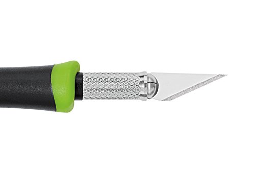 Wedo Pocket - Bisturí con 5 cuchillas de recambio, color verde y negro