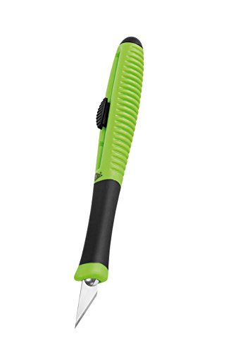 Wedo Pocket - Bisturí con 5 cuchillas de recambio, color verde y negro