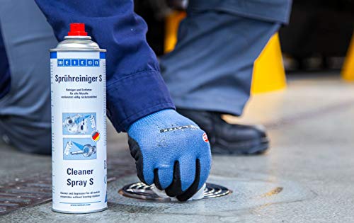Weicon 11202500 Spray Limpiador S, 500 ml, Desengrasante para Metal, Vidrio, cerámica y plásticos, en la Industria y el hogar, Incoloro