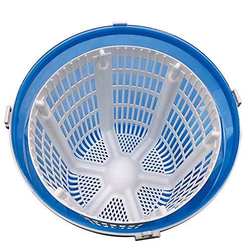 WEIZI Lavadora Manual portátil Mini manivela con manivela Ciclos de Lavado Dobles con Drenaje automático Diseño Compacto Azul