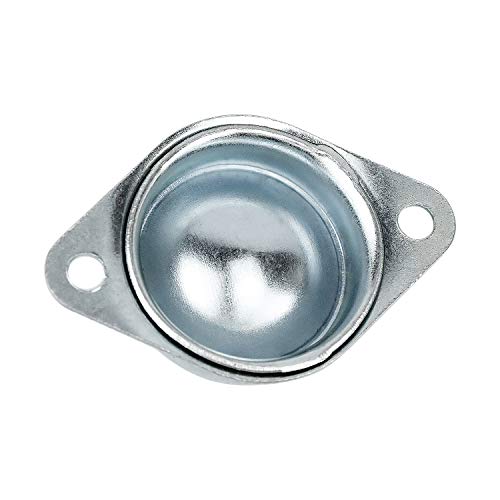 WEKON 6pcs Transferencia a Bola, Rodamiento de Transferencia de Bolas, Rodillo Bola de Transporte Súper Duradera para Muebles Silla de Rueda Diámetro 16mm Carga Max. 15kg con 2 Orificios