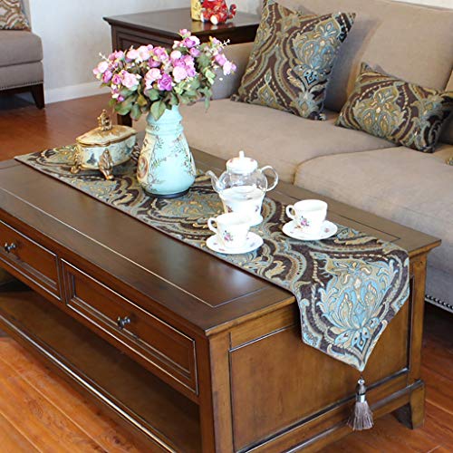 WENLI Table Runners Runner Camino De Mesa Grande Moderno Boda Jacquard Tejido Florales Caminos De Mesa De Comedor Dresser Bufandas De Mesa For El Hogar De La Boda del Hotel Fatto A Mano