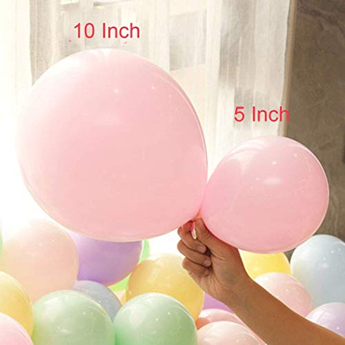 WENTS Pastel Globos Macaron Pastel Color Globo de Latex para Graduaciones, Fiestas, cumpleaños, día de San Valentín, Decoraciones 200pcs
