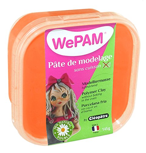 WePAM - PFW1575-145 - Pasta de porcelana fría, 145 gr, color naranja