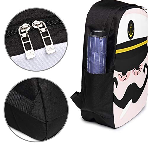 WEQDUJG Mochila para El Laptop para Ordenador del Trabajo Viaje Almirante de la Marina inyectado en Sangre Mochila para El Laptop para Ordenador del Trabajo Viaje