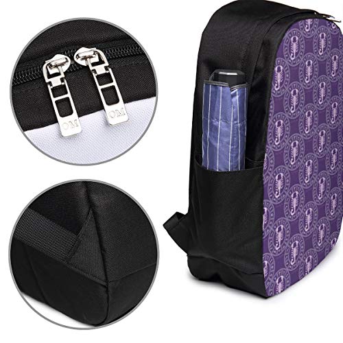WEQDUJG Mochila Portatil 17 Pulgadas Mochila Hombre Mujer con Puerto USB, Escorpio 11 Mochila para El Laptop para Ordenador del Trabajo Viaje