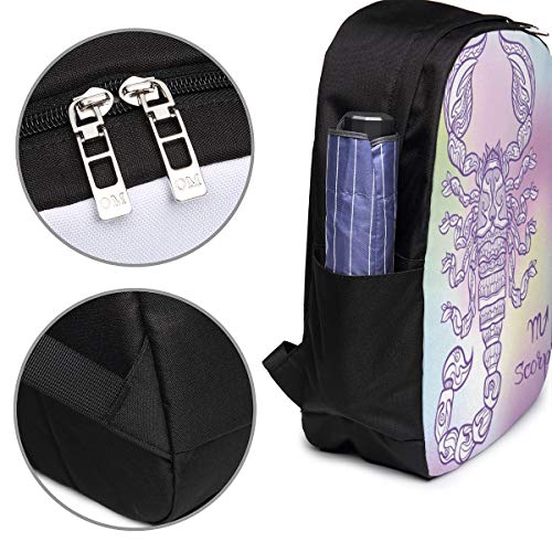 WEQDUJG Mochila Portatil 17 Pulgadas Mochila Hombre Mujer con Puerto USB, Escorpio 9 Mochila para El Laptop para Ordenador del Trabajo Viaje