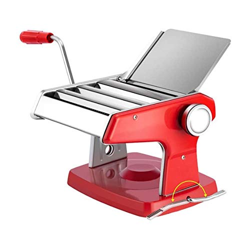 WERTY acero inoxidable Máquina de pasta Pasta fabricante de rodillos con 3 hojas ajustable 6 Manual de Espesor Ajustes Pasta Machines