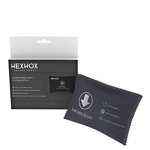 Wexwox Antihumedad, eficaz Deshumidificador Armarios, Hogar Sin Humedad, Silica Gel Antihumedad Sin Olor con Sensor, 285gr, Duración hasta 2 Años