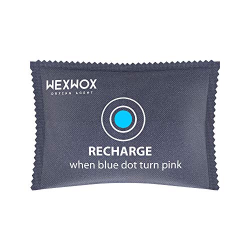 Wexwox Antihumedad, eficaz Deshumidificador Armarios, Hogar Sin Humedad, Silica Gel Antihumedad Sin Olor con Sensor, 285gr, Duración hasta 2 Años