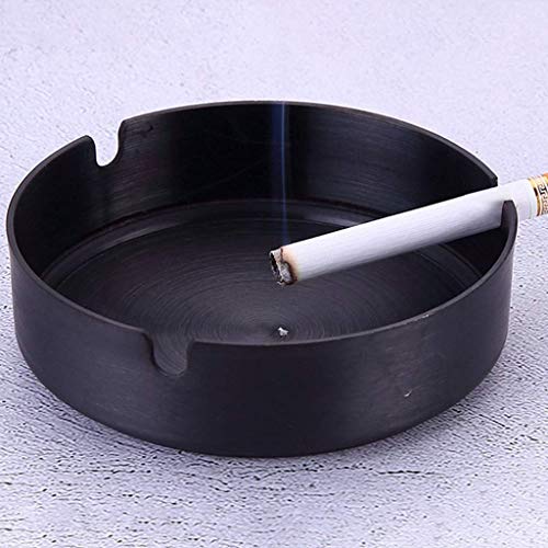 Wghz Cenicero de Acero Inoxidable, cenicero Redondo con Soporte para Cigarrillos, Base de cenicero de Mesa Moderna para el Interior y el Exterior de la Oficina en casa (Color: Oro Rosa)