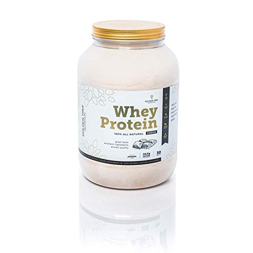 Whey Protein | Polvo de proteína de suero 1kg | 100% Ingredientes Todo-Naturales | Delicioso sabor a chocolate natural | Sin azúcar añadido | Sin Colores Artificiales, Edulcorantes o Sabores