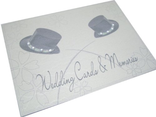 White Cotton Cards - Álbum de recuerdo de boda, diseño de chisteras