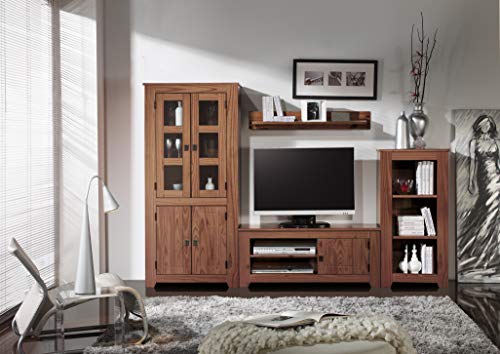 WHYNOTHOME Vitrina Estante, Nogal, Grande