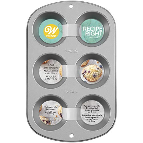 Wilton Bandeja de Horno para 6 Magdalenas, Centimeters