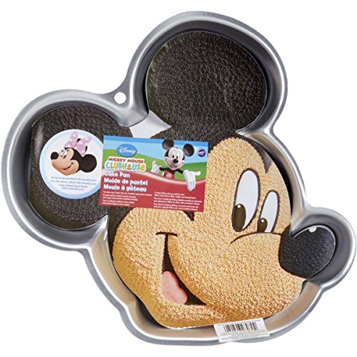 Wilton - Molde para tartas (6 unidades), diseño de Mickey Mouse, 3 y 16 puntas decorativas y acoplador, bolsas desechables para decoración de pasteles y espátula de glaseado