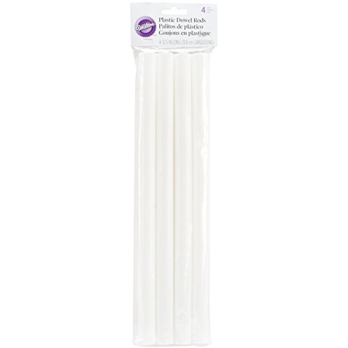 Wilton Plastic Dowel Rods, paquete de 4