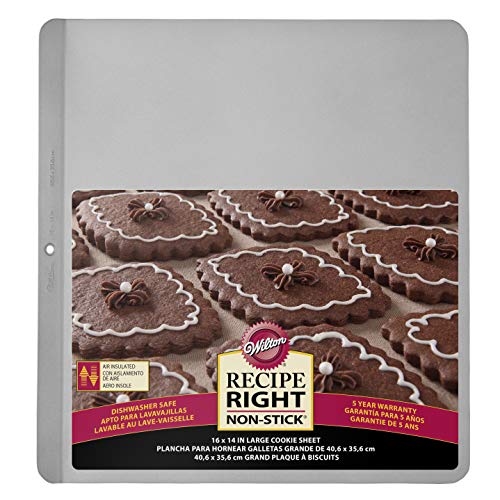 Wilton Recipe Right Air Plancha para Hornear Galletas, 40.6 x 35.6 cm