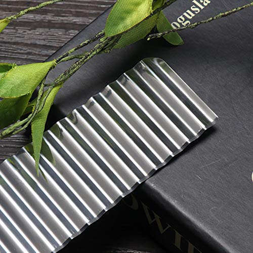 Winbang Astilladoras de Papa, Cuchillas dentadas de Acero Inoxidable Accesorios de Cocina Corte fácil para Frutas Cortador de Papas Wave Chopper