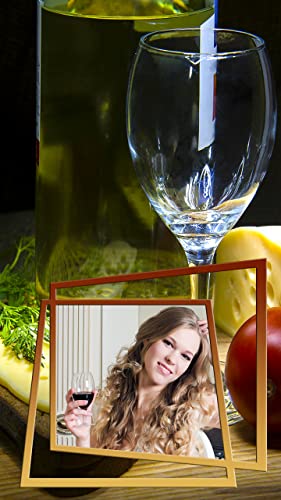 Wine Glass Photo Frames