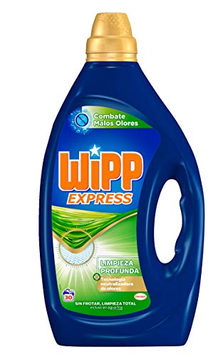 Wipp Express Detergente Líquido Anti-Olores 30 Lavados - Pack de 4, Total: 120 Lavados