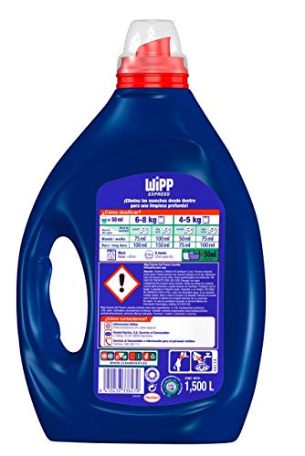 Wipp Express Detergente Líquido Lavanda - 30 Lavados (1,5L)