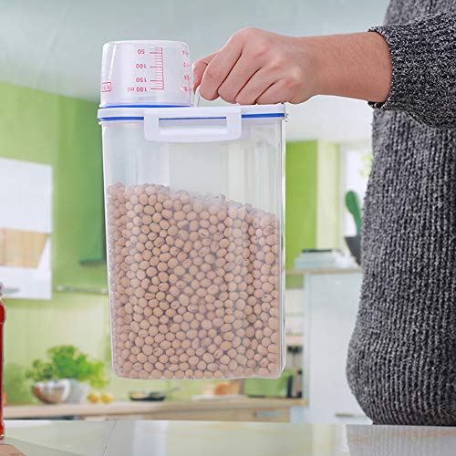 Withere Contenedores De Almacenamiento De Alimentos, Tanque De Almacenamiento Grande Sellado, Barril De Harina De Arroz Sellado Casero para Cocina, Paquete De 4