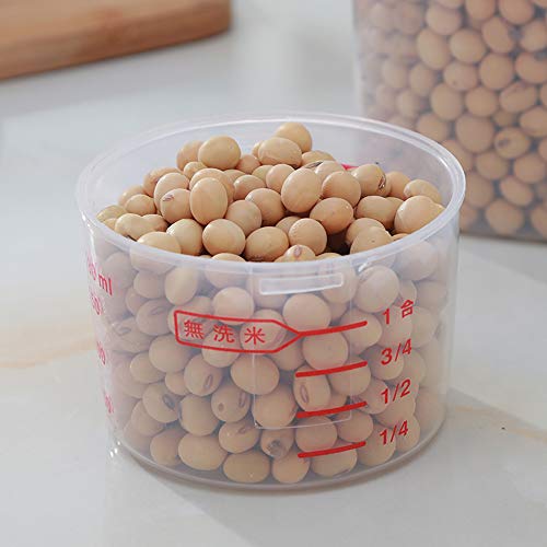 Withere Contenedores De Almacenamiento De Alimentos, Tanque De Almacenamiento Grande Sellado, Barril De Harina De Arroz Sellado Casero para Cocina, Paquete De 4
