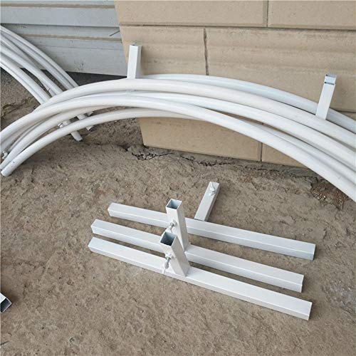Wj Hierro Anillo Redondo Arco Telón de Fondo Círculo Arco Decoración de la Boda Accesorios para el Arco de la Boda Césped Seda Flor Artificial Fila Soporte para Fiesta de cumpleaños Blanco,2 Meters