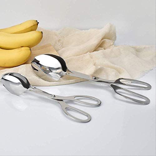 WLD Pinzas para barbacoa Pan de pan horneado de acero inoxidable Pan, suministros de cocina Pinza para barbacoa de panadería Pinza para comida buffet de usos múltiples Pinzas para barbacoa