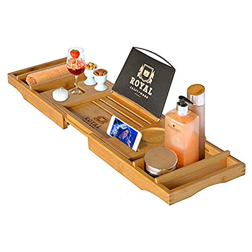 WLL Bandeja de Carro de bebé de Madera Artesanal Multifuncional con manijas de Silicona Antideslizantes, manijas expandibles y Ranuras para Accesorios, Uso en Familia